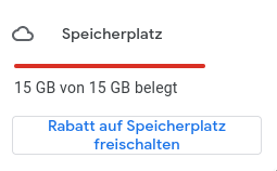 Google Fotos hat keine freie Kapazität mehr
